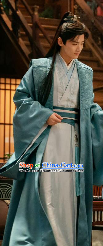 TV Series Destined Chang Feng Du Gu Jiu Si Replica Garments Chinese Song Dynasty Young Childe Costumes Ancient Scholar Clothing