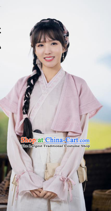 Mystery TV Series Young Blood Young Lady Pei Jing Clothing China Ancient Song Dynasty Swordswoman Garment Costumes