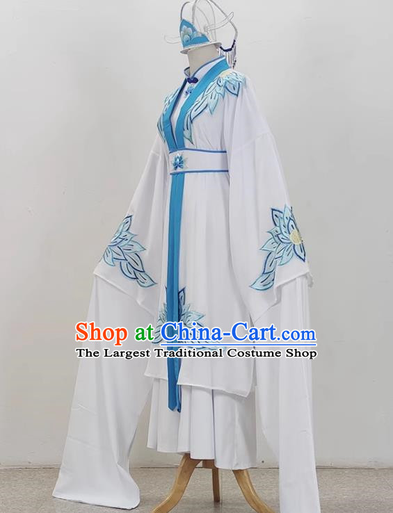 Yue Opera Jade Dragonfly Nun Clothes Costumes Huangmei Opera Performance Costumes Nunnery Recognition Mother Opera Performance Costumes