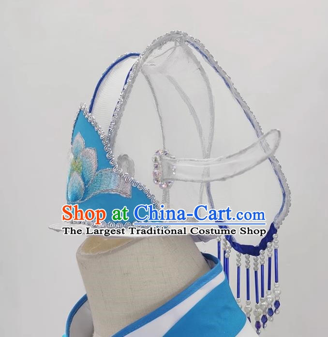 Yue Opera Jade Dragonfly Nun Headdress Ancient Costume Huangmei Opera Nunnery Recognition Mother Opera Hair Crown
