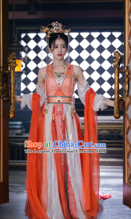China Xianxia Drama Fairy Ye Xiwu Dresses Till The End of The Moon Ancient Princess Costumes