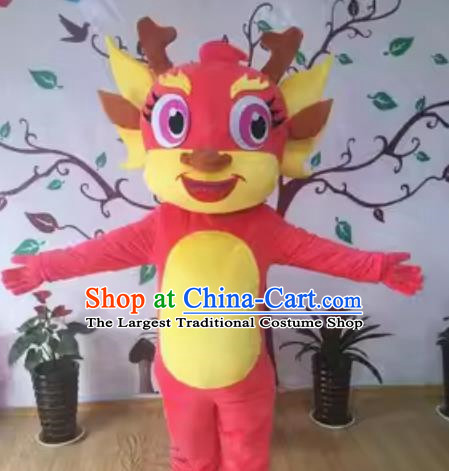 Customized Promotion of Longbao People Wearing Doll Costumes Giving Birth To Xiaolong Walking Mascot Doll Costumes Zhatuo Xiaolonglong Puppet Costumes