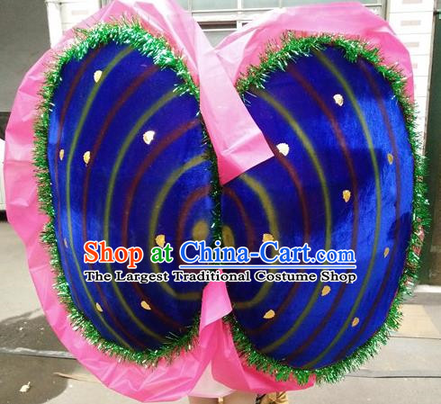 Blue Clam Shell Performance Props River Clam Dance Flower Clam Stage Performance Snipe and Clam Fight Shell Clam Props Social Fire Props