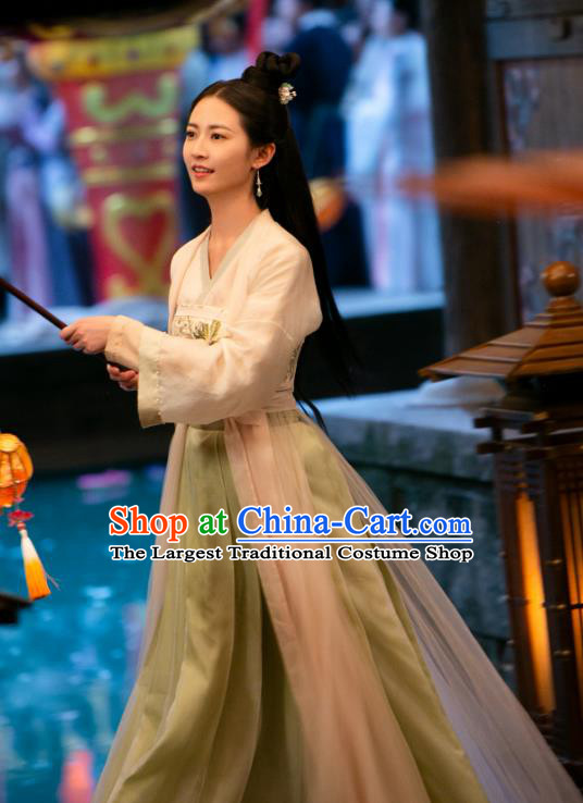 TV Drama Unchained Love Bu Yin Lou Garments Chinese Traditional Hanfu Clothing Ancient Young Lady Costumes