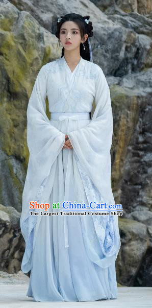 Drama Chong Zi Fairy Yang Chaoyue Clothing China Ancient Swordswoman Costumes Traditional Dresses