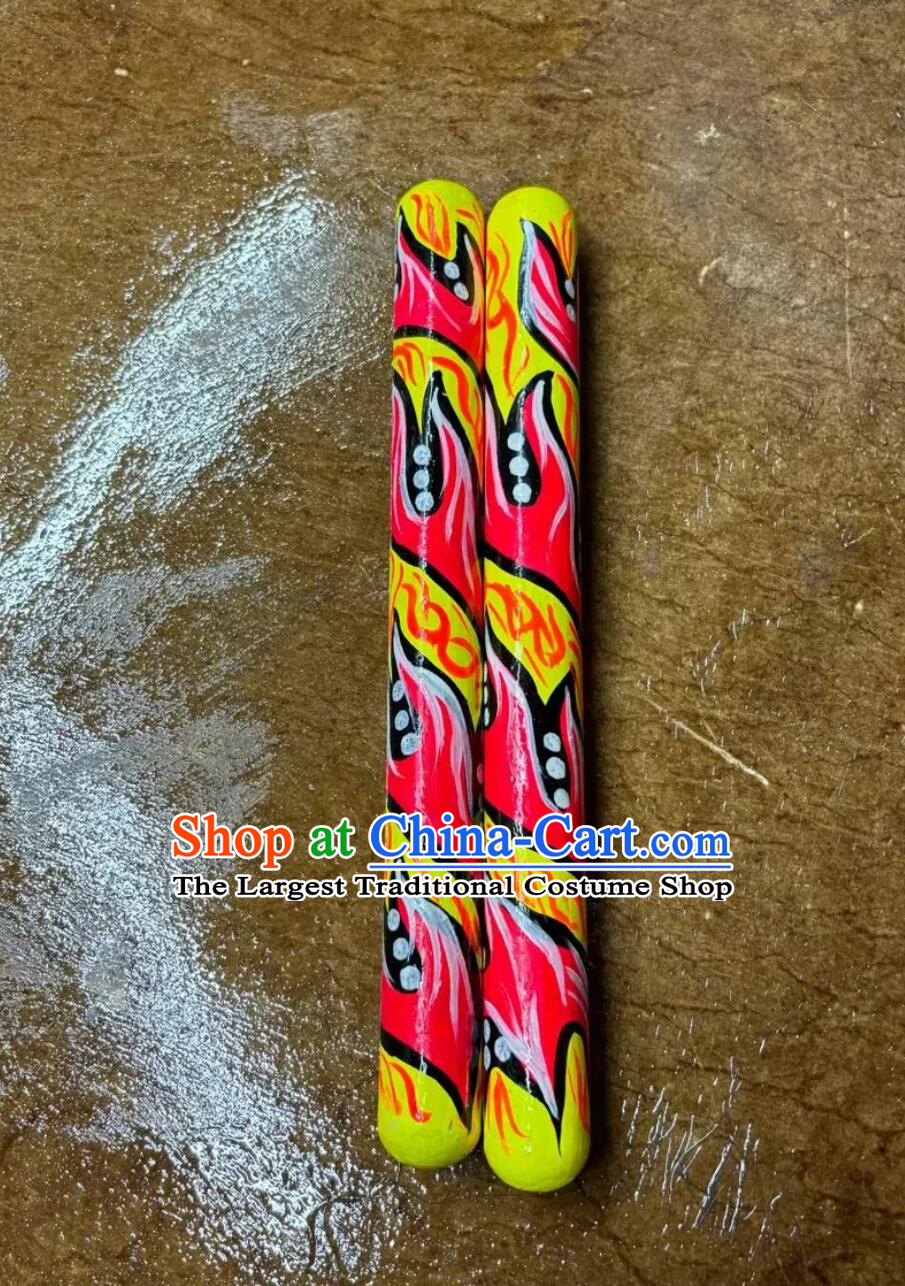 Professional Hands Painted Drum Sticks Lion Dance Drumstick