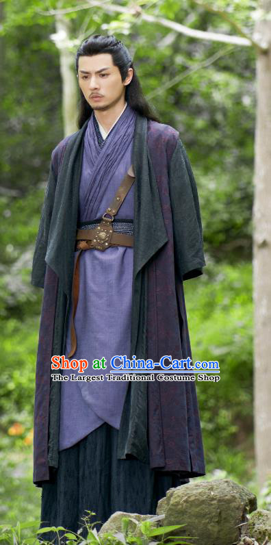 Chinese Ancient Sword Master Costumes TV Drama Mirror A Tale of Twin Cities General of the Kong Sang Empire Xi Jing Clothing