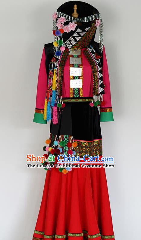 Ethnic Buyi Dance Costumes Ethnic Stage Performance Costumes Dresses
