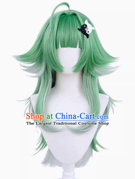 Huohuo Cos Wig Layered Reversed Gradient Color Simulates Scalp Collapse