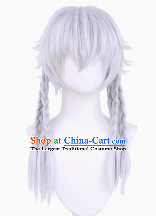 Night Watchman Cos Wig Eclipse Fifth Personality Cosplay Fake Hair Plus Reverse Curling Style