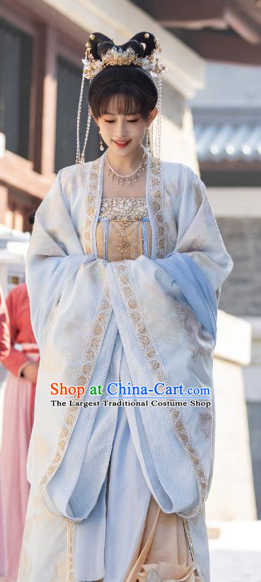 Chinese TV Series Royal Rumours Crown Princess Hua Liu Li Dress Ancient Tang Dynasty Noble Lady Costumes