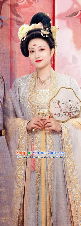 Chinese Ancient Tang Dynasty Infanta Costumes Romantic TV Series Royal Rumours Royal Lady Tian Jia Min Dresses