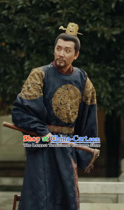 TV Series The Imperial Age Yongle Emperor Zhu Di Costumes Chinese Ming Dynasty Dragon Robe Ancient Monarch Clothing