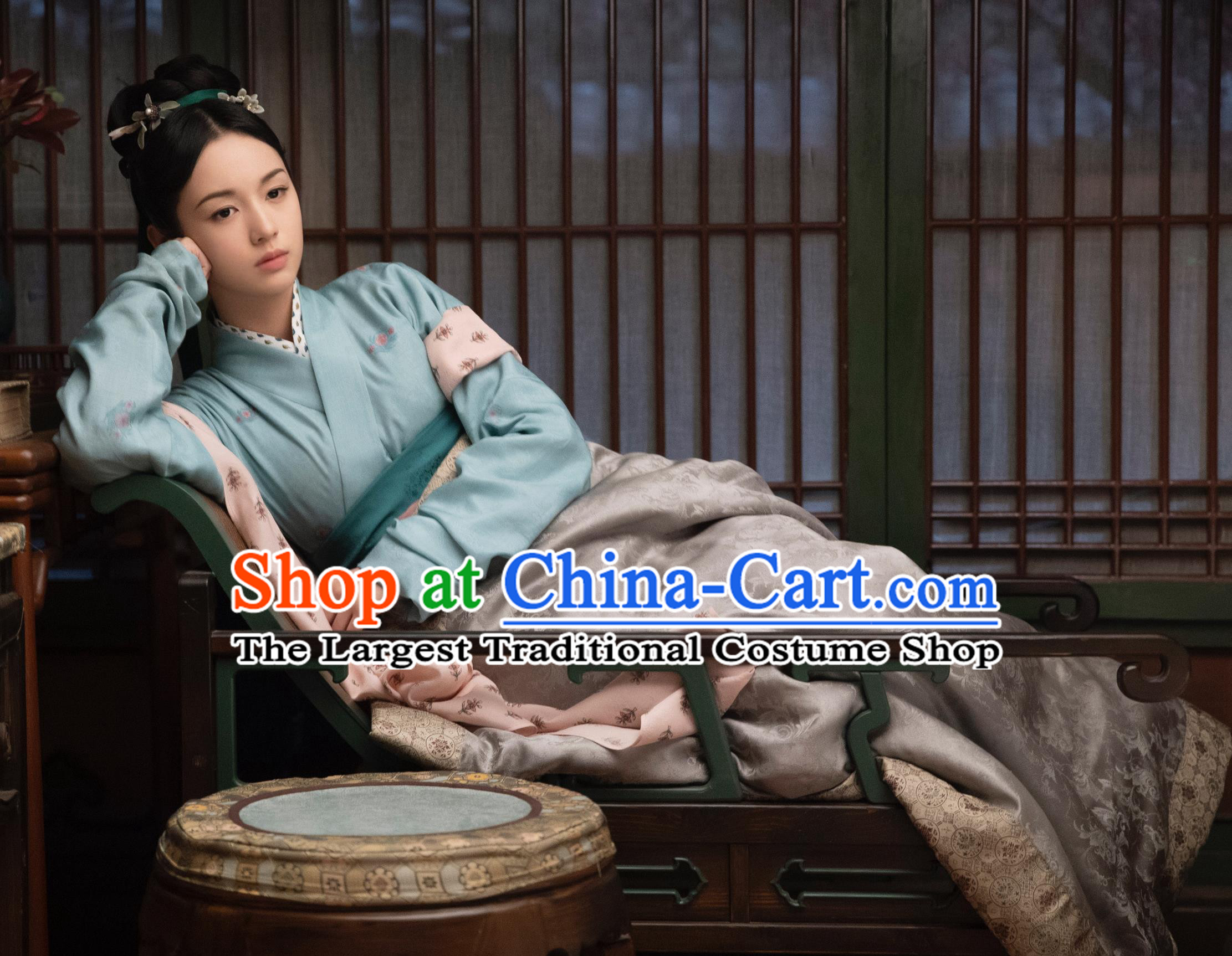 Chinese Ancient Song Dynasty Young Mistress Hanfu Clothing TV Series Scent Of Time Noble Woman Hua Qian Costumes
