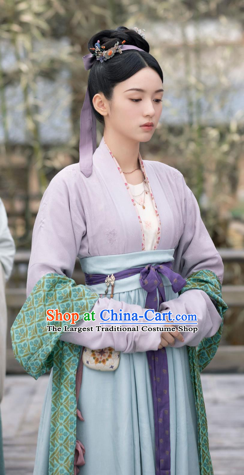Chinese Song Dynasty Noble Mistress Hanfu Clothing TV Series Scent Of Time Ancient Matriarch Hua Qian Costumes