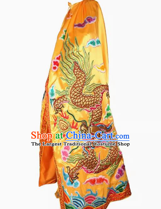 Gold Tide Embroidery Guan Gong Cloak Supplies Buddha Clothes Gold Plate Semi Handmade Jade Emperor Dragon Robe Cloak Buddha Clothes Statue Clothes