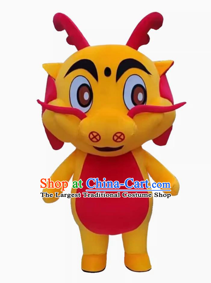 Year Of The Dragon Cartoon Doll Costume Inflatable Man Wearing Doll Clothes Large Advertising Doll Opening Promotional Clothes