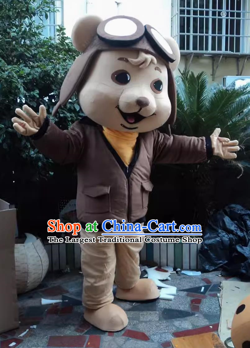 Pilot Dog Master Dog Promotional Campaign Advertising Costume Large Doll Cartoon Doll Costume
