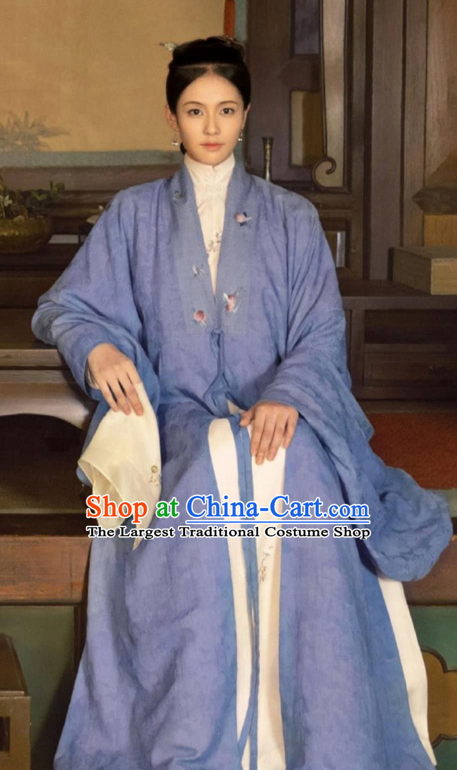 TV Series Song of Youth Young Mistress Lin Shao Chun Clothing Ancient China Ming Dynasty Noble Woman Purple Garments Costumes Complete Set