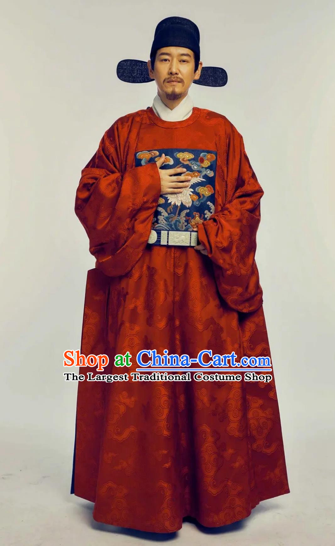 TV Series Song of Youth Grand Coordinator Red Robes China Ming Dynasty Official Garment Costumes Ancient Hanfu Clothing