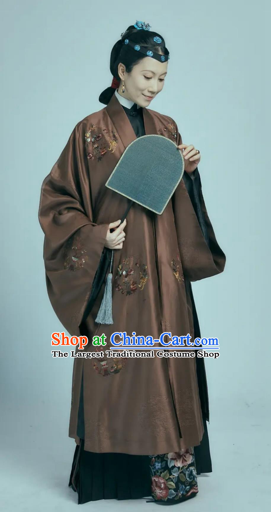 China Ming Dynasty Dowager Countess Garment Costumes Ancient Woman Hanfu Clothing TV Series Song of Youth Shen Shi Dresses