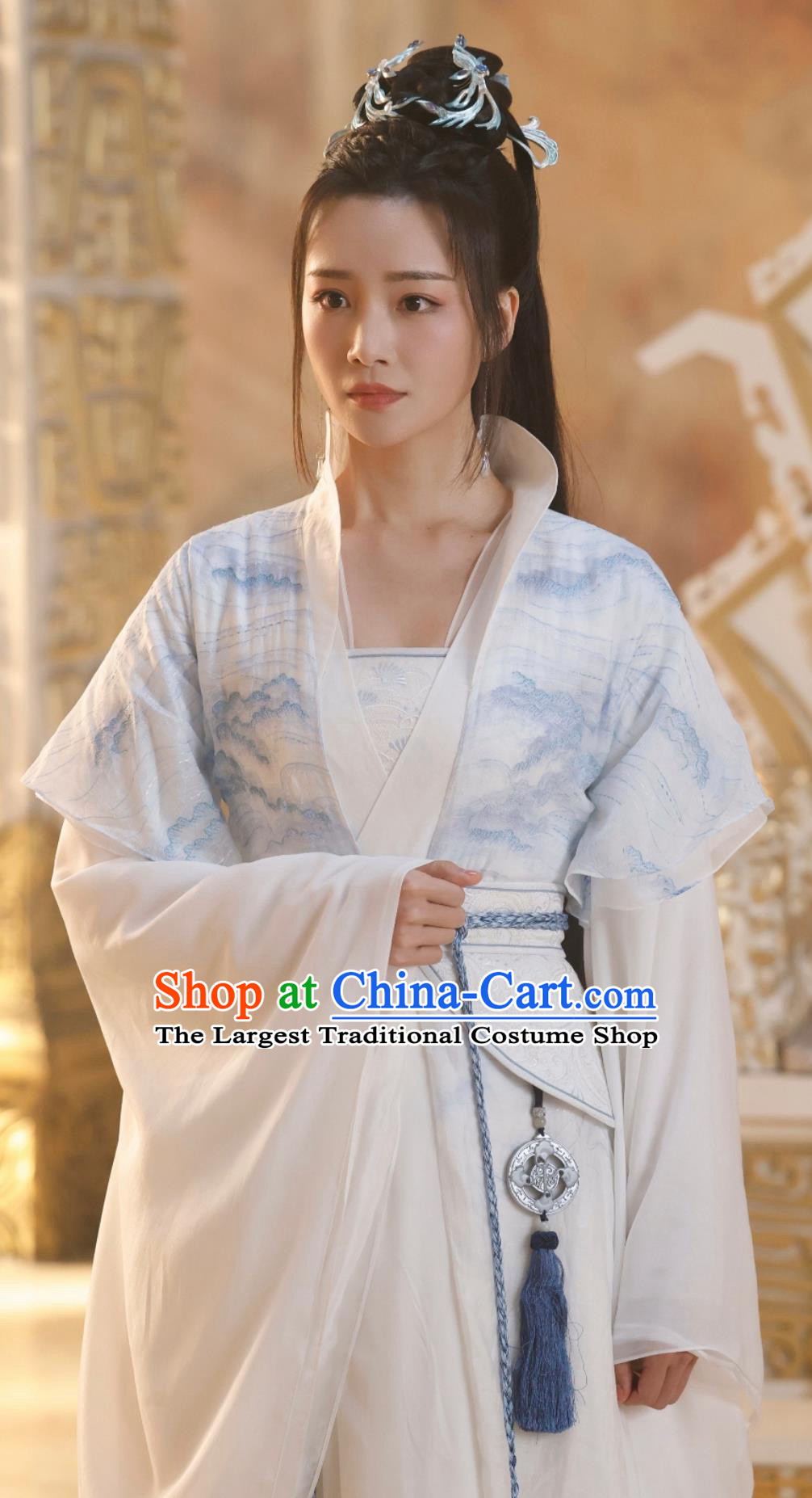 Chinese Ancient Swordswoman Master Clothing 2024 Xian Xia TV Series Sword and Fairy 4 Goddess Costume