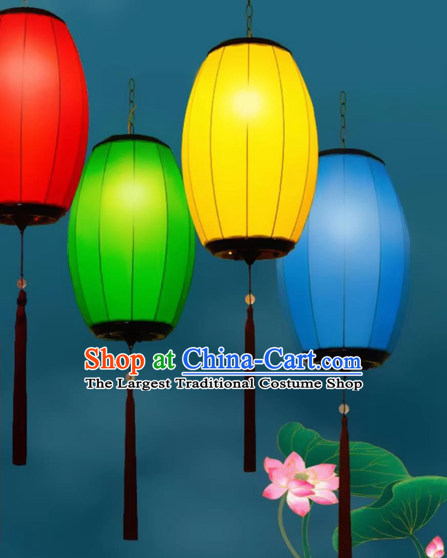 Hand Painted Palace Lantern Traditional Waist Drum Chinese Classical Lantern