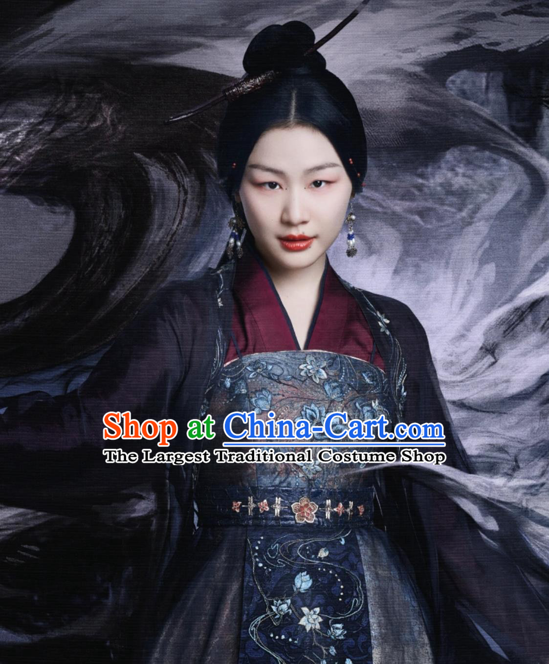 Chinese Ancient Swordswoman Garment Costumes TV Series My Journey to You Female General Gong Zi Shang Dresses