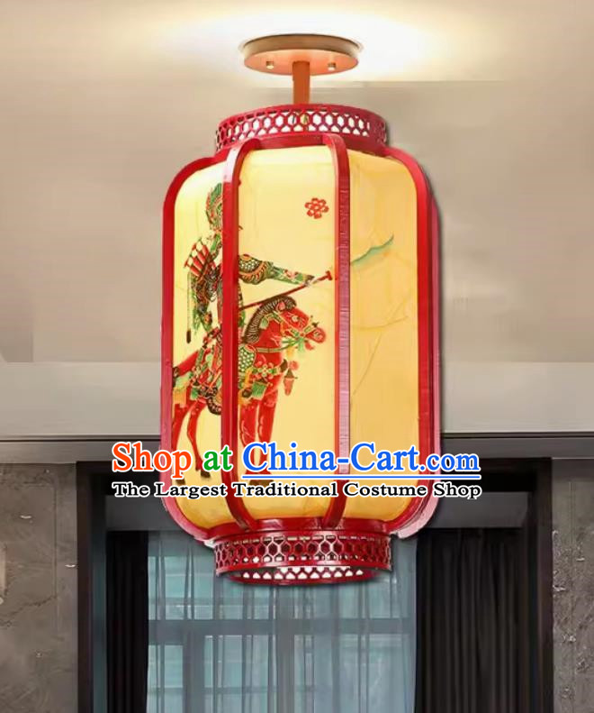 25cm Sheepskin Lantern Custom Red Chandelier Antique Chinese Style Handmade Palace Lantern