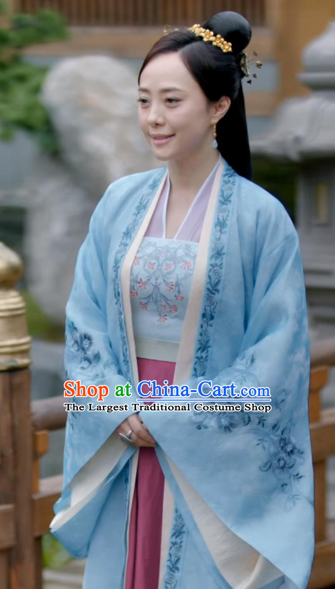 Chinese Ancient Noble Mistress Costumes TV Series Jun Jiu Ling Concubine Fang Su Dresses