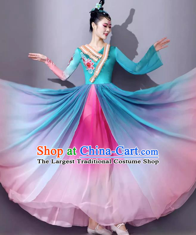 Qing Shan Yuan Dai Classical Dance Performance Costume for Female Han and Tang Dance Clothing Chinese Art Exam Big Swing Dress