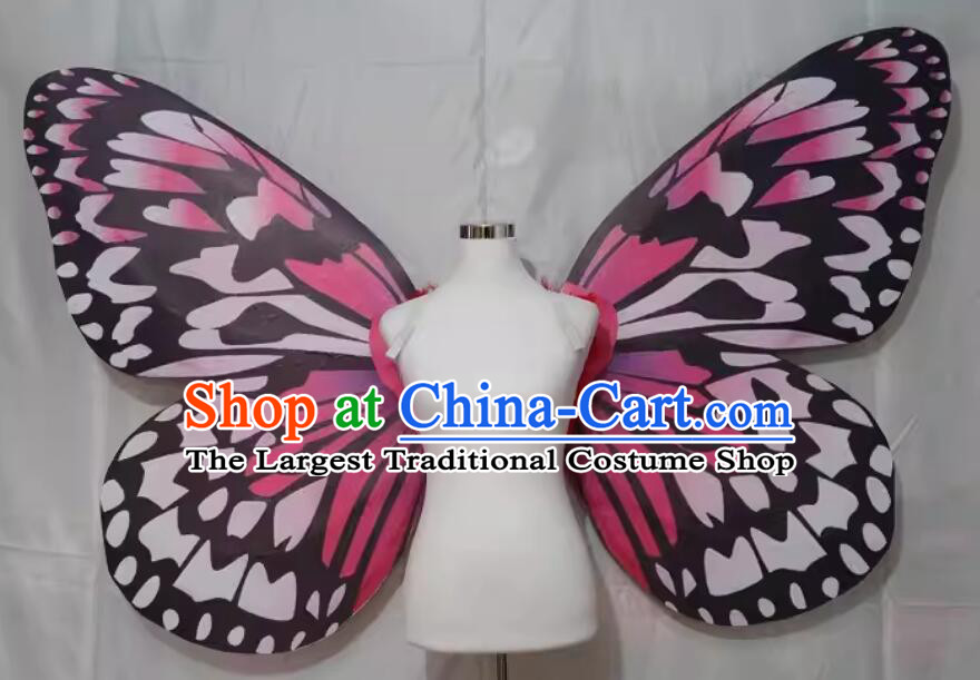 Deluxe Model Show Pink Wings Handmade Butterfly Prop Top Stage Show Butterfly Wings