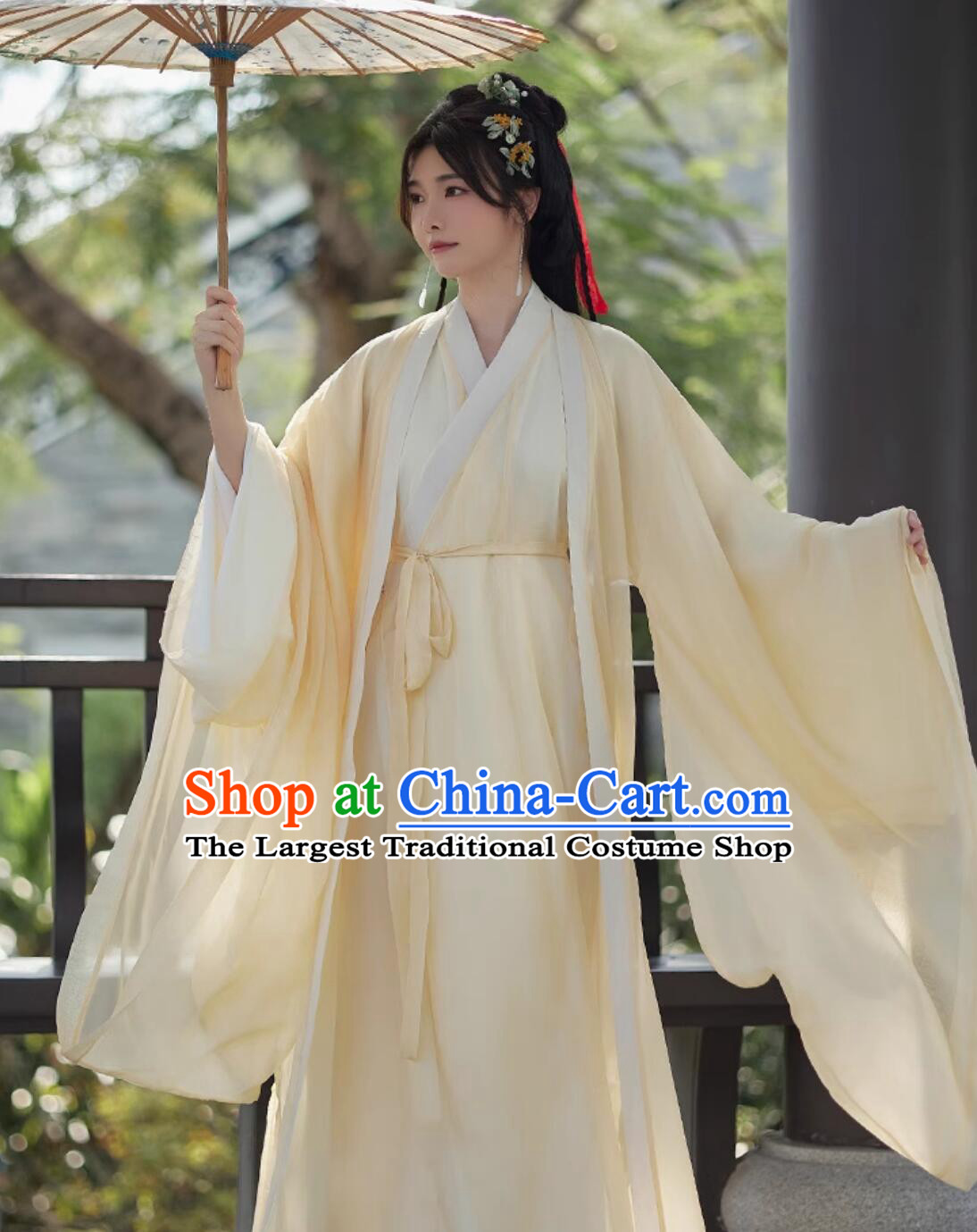 Ancient China Heroine Champagne Costume Chinese Jin Dynasty Swordswoman Clothing Traditional Female Hanfu Dress