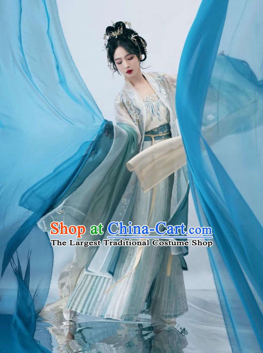 China Travel Photography Costume Ancient Chinese Song Dynasty Princess Clothing Traditional Women Hanfu Dress