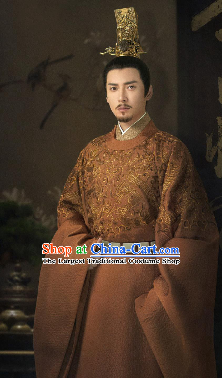 2020 TV Series The Promise of Chang An King of Shengzhou Garment Ancient Chinese Emperor Clothing China Traditional Royal Costume