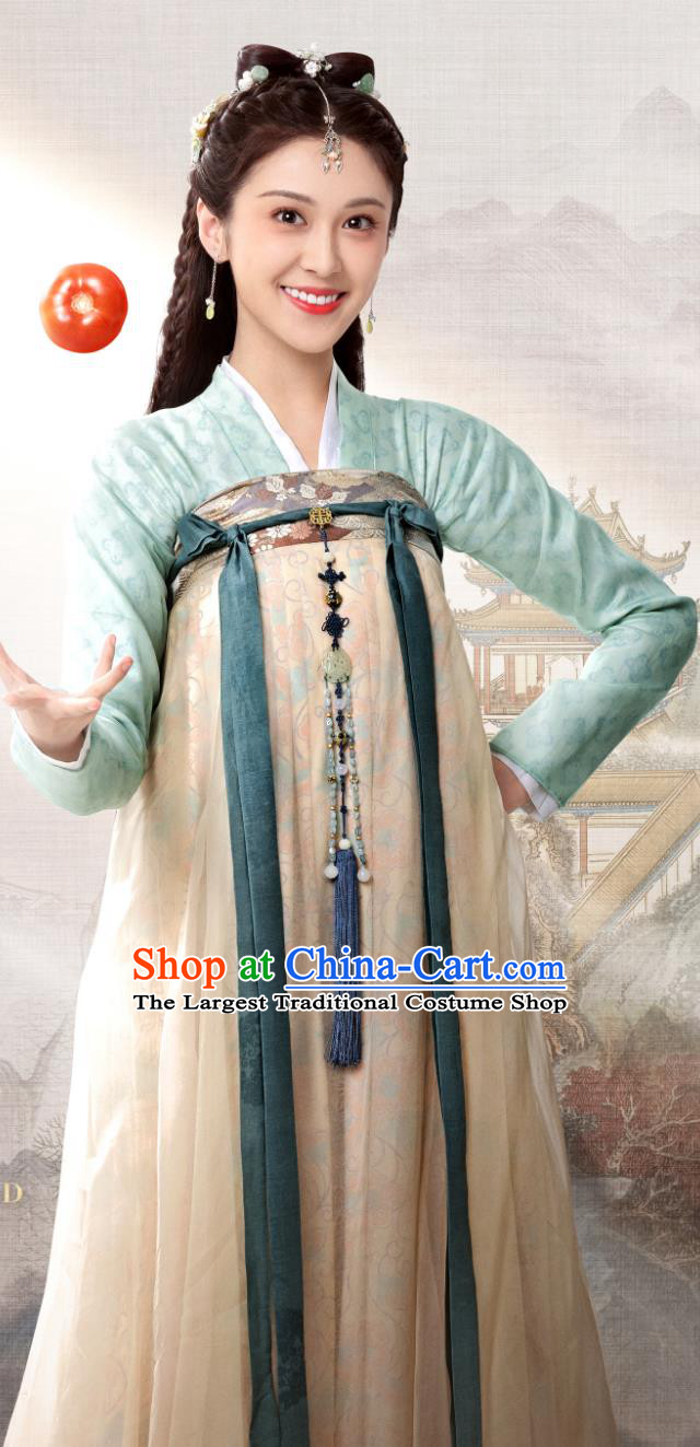 Traditional Female Hanfu Ruqun TV Series The Legend of An Le Mo Shuang Dress Ancient China Young Woman Clothing