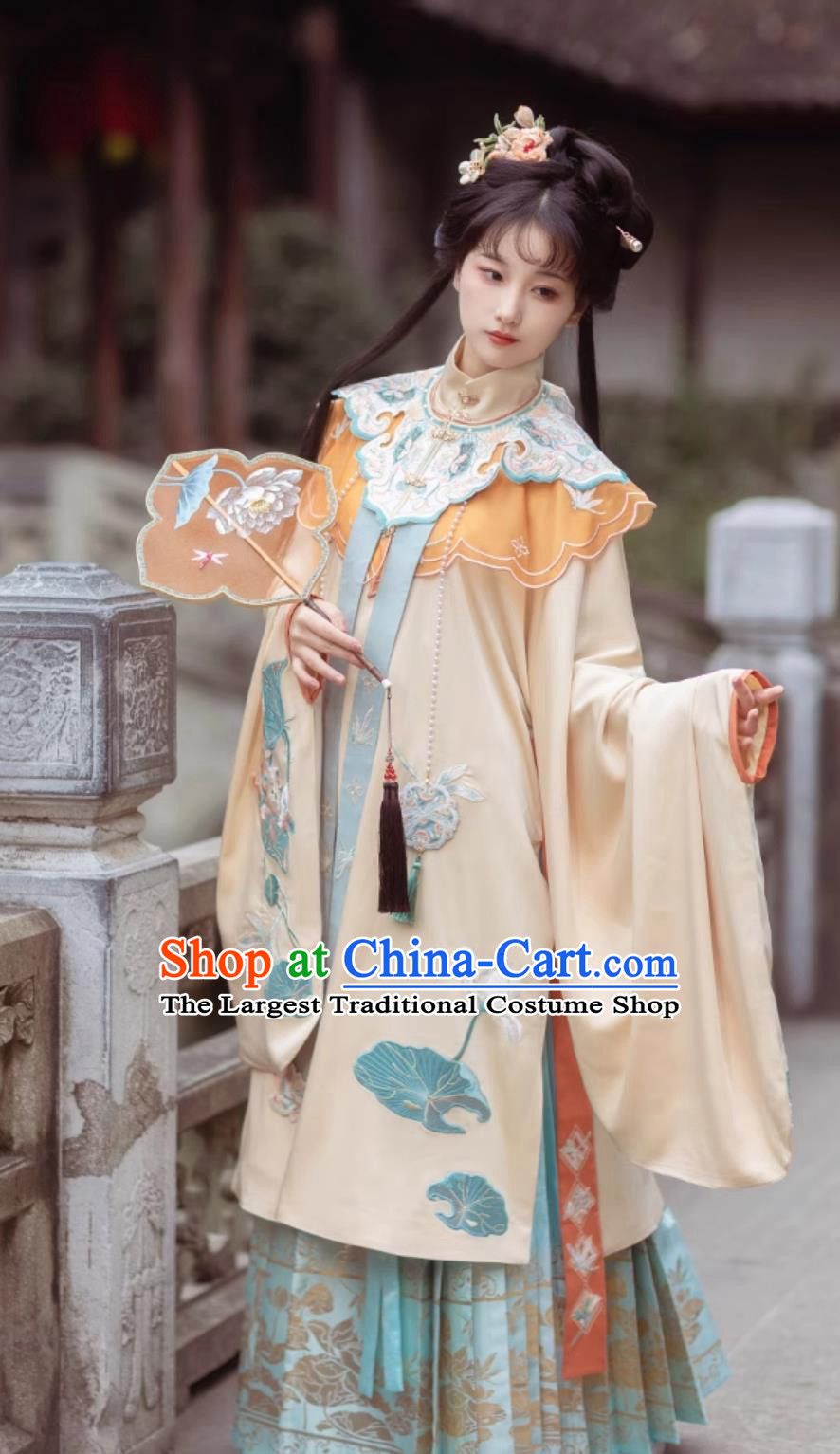 Traditional Female Hanfu Chinese Ming Dynasty Court Lady Costume Ancient China Princess Embroidered Clothing