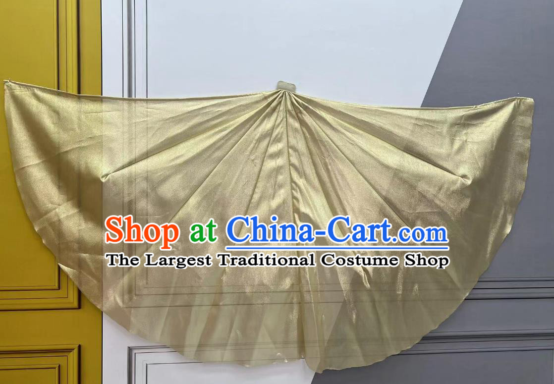 Handmade Classical Dance Handheld Property Stage Performance Prop China Opening Dance Giant Golden Fan