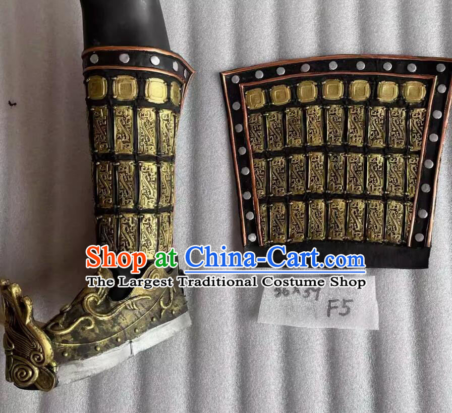 Handmade Chinese Armor Greaves Ancient China General Shin Guard