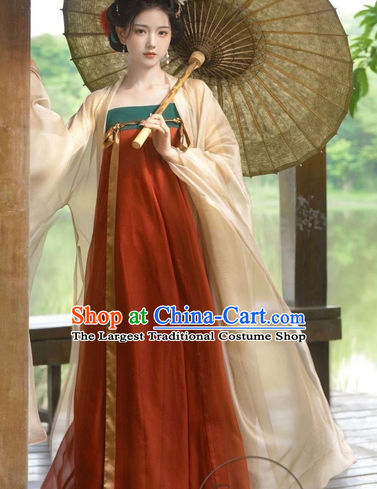 Ancient China Empress Clothing Traditional Hanfu Chinese Tang Dynasty Magnificent Concubine Yang Dress