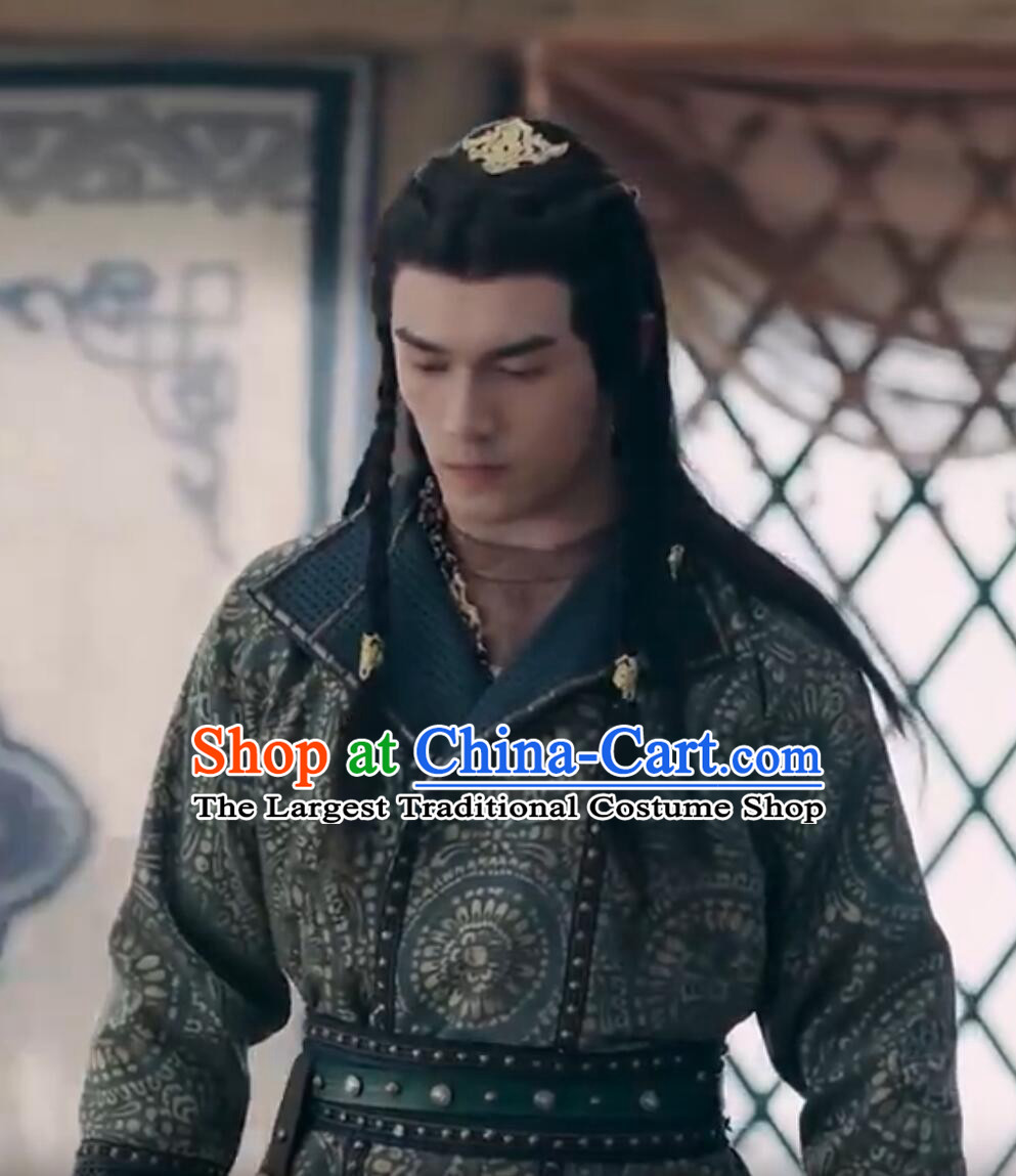 Chinese Drama The Long Ballad Ashile She Er Clothing Ancient Swordsman Garment Costumes Traditional Ethnic Prince Apparels