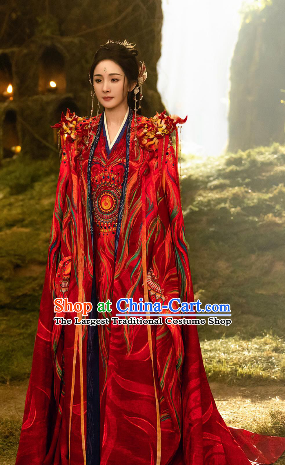 Chinese TV Series Fox Spirit Matchmaker Red Moon Pact Tushan Hong Hong Red Dress Ancient China Fairy Queen Clothing