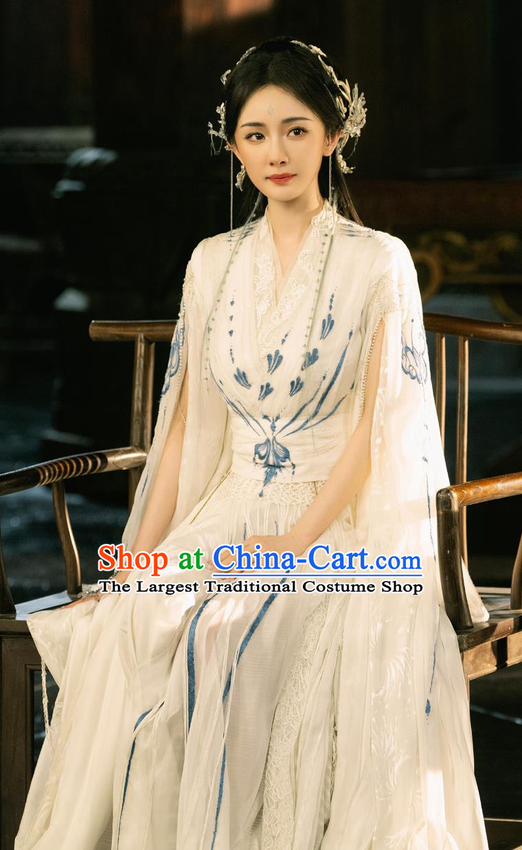 Ancient China Fairy Clothing Chinese TV Series Fox Spirit Matchmaker Red Moon Pact Master Tushan Hong Hong Dress