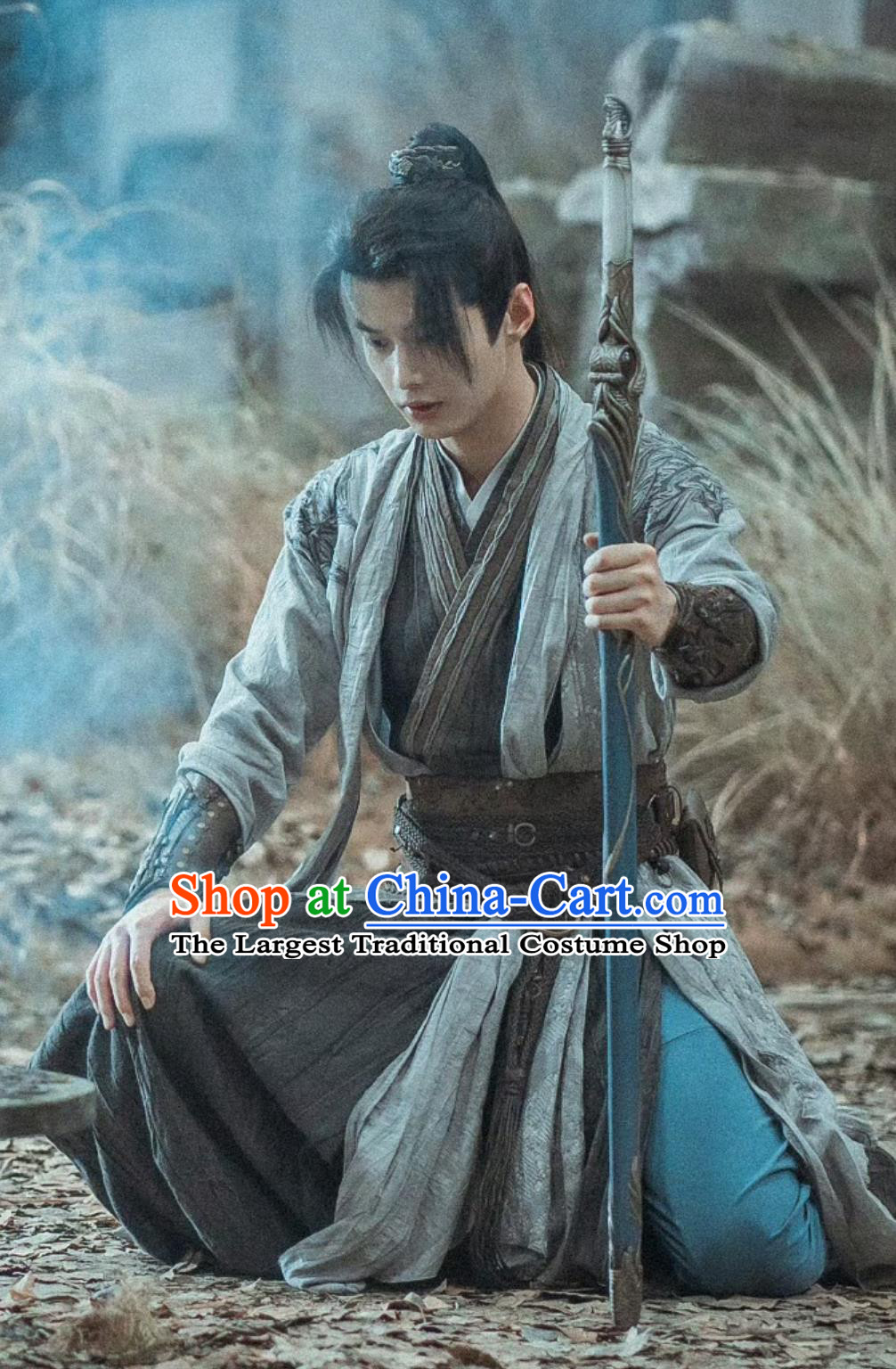 Chinese TV Drama Dashing Youth Swordsman Ye Ding Zhi Garment Costume Ancient China Young Warrior Clothing