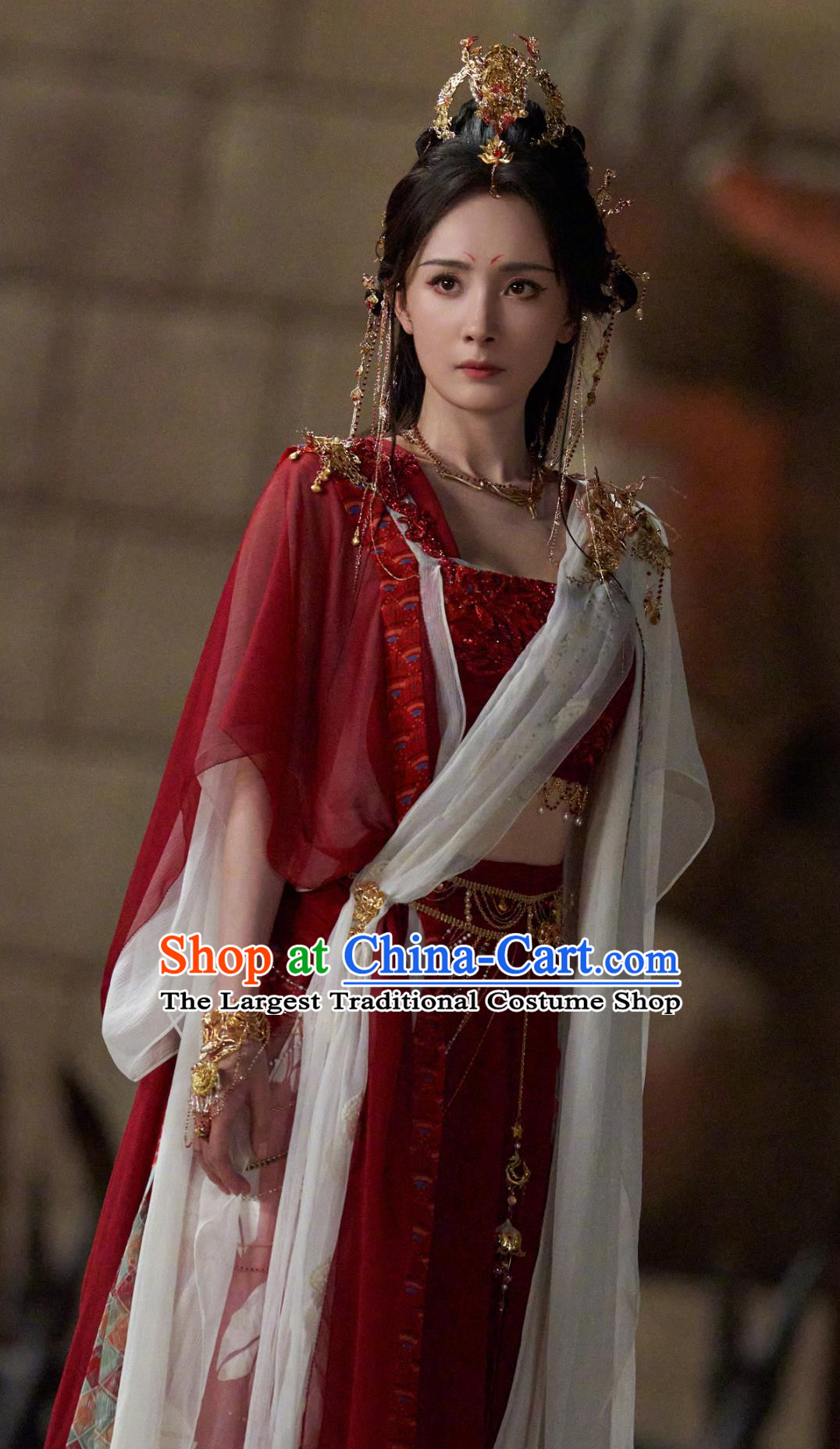 Chinese TV Series Fox Spirit Matchmaker Red Moon Pact Tushan Hong Hong Red Dress Ancient China Female Master Clothing