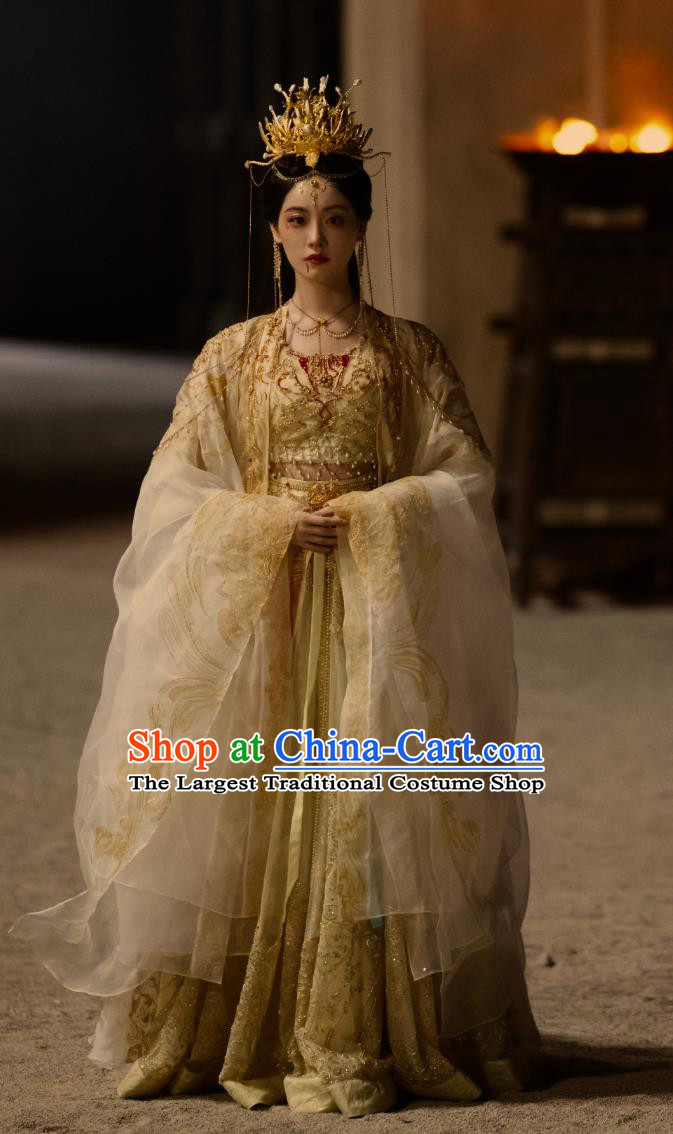 Ancient China Princess Clothing Chinese TV Series Fox Spirit Matchmaker Red Moon Pact Bu Tai Dress