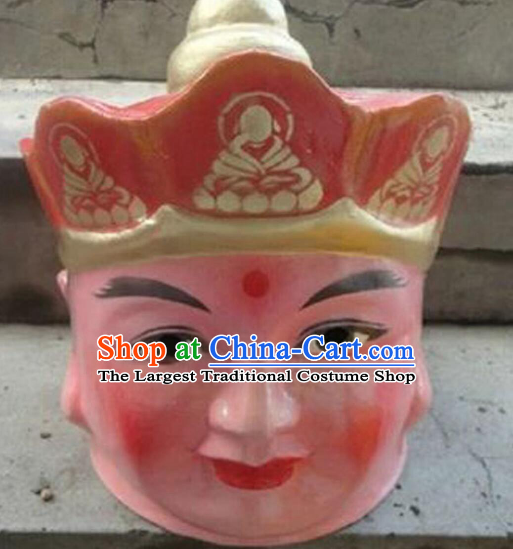 Chinese Journey to the West Tang Seng Mask Handmade Hat