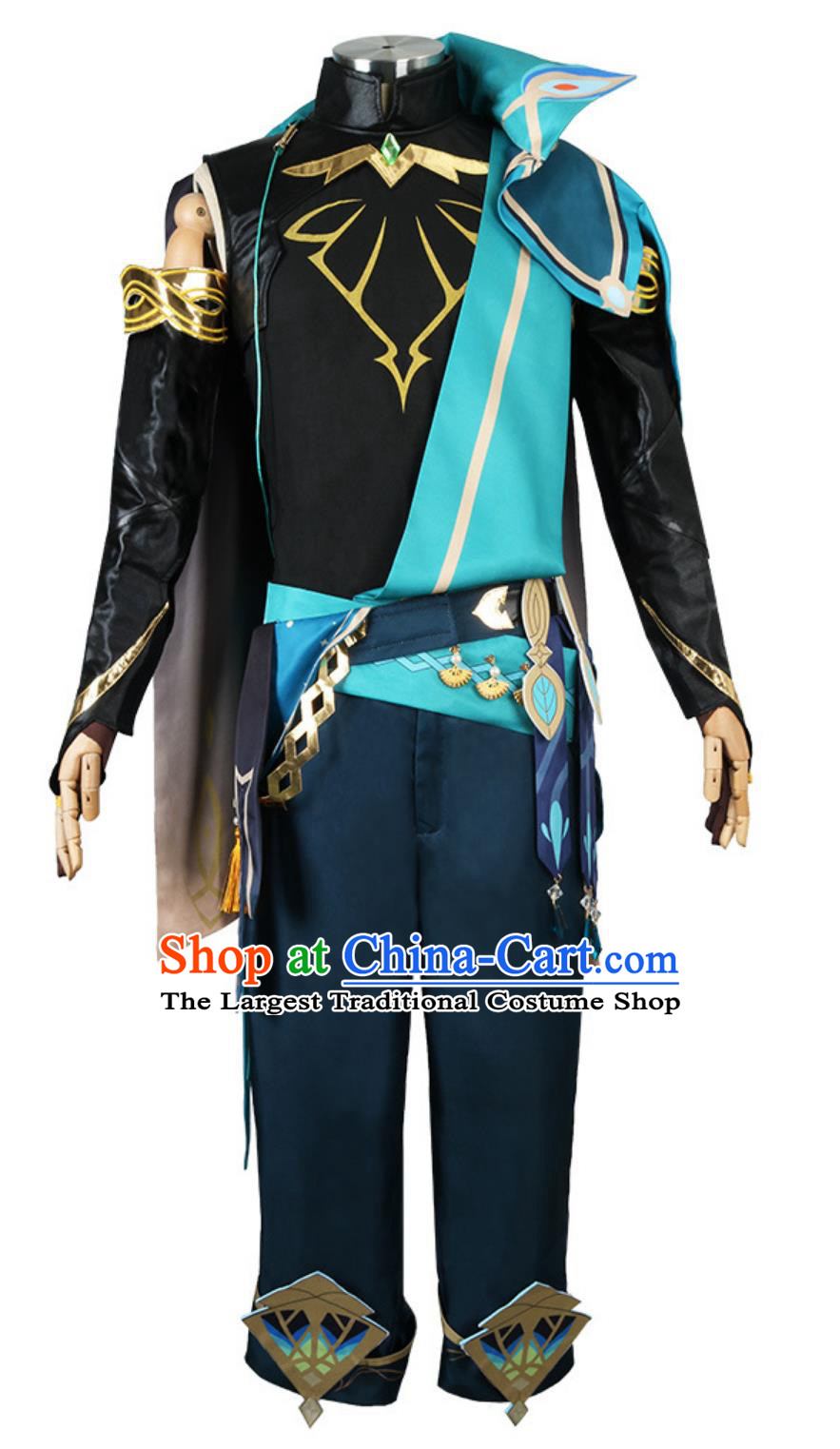 Genshin Impact Alhaitham Cosplay Costume Male Game Character Set