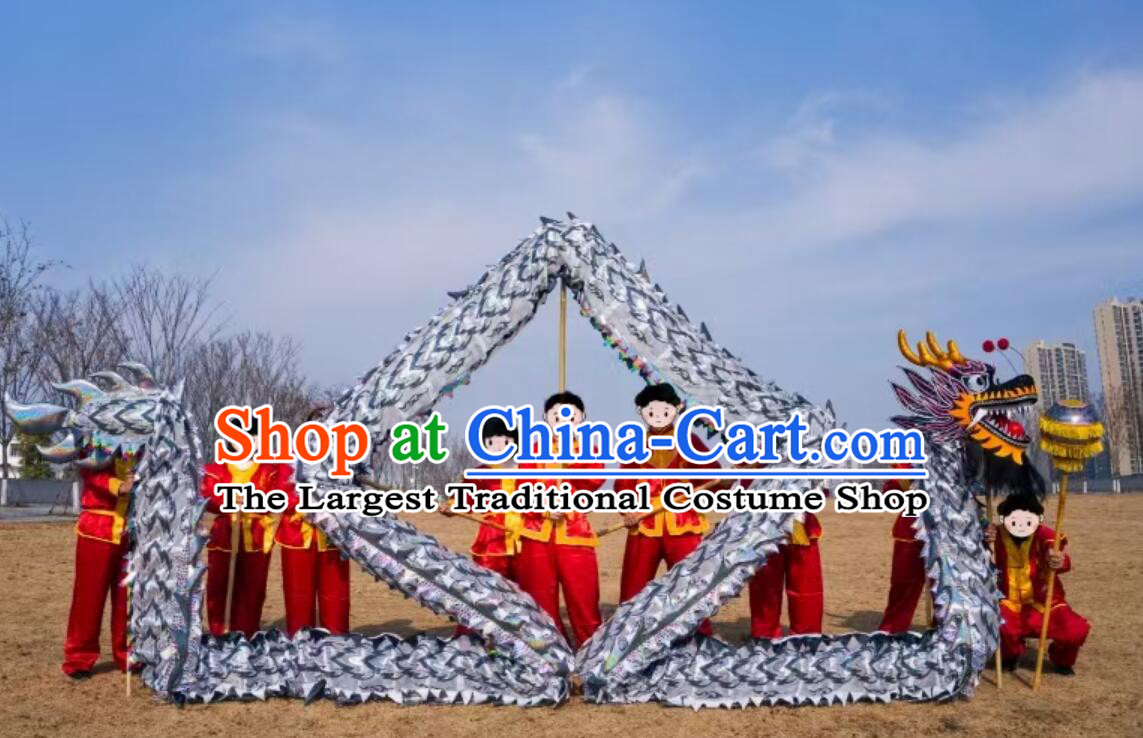 Chinese Dragon Dance Net Costume Celebration Parade Black Dragon Costume Professional Competition Dragon Dancing Prop