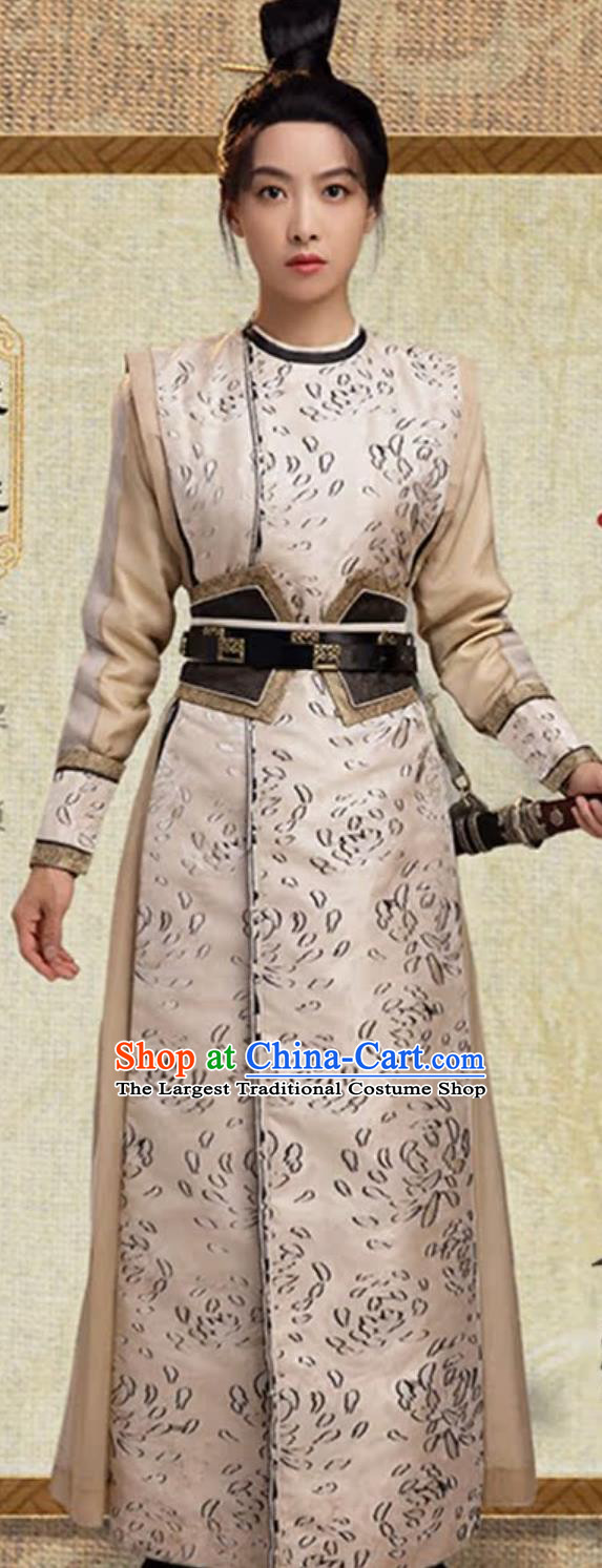 Drama Wind Rises in Luoyang Female Warrior Wu Si Yue Hanfu Dress Chinese Tang Dynasty Swordsman Clothing